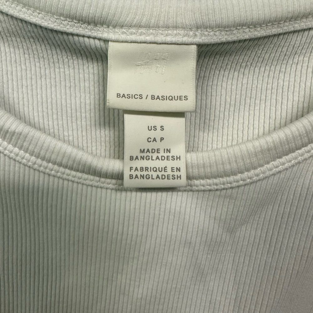 White T-shirt H&M 99% new